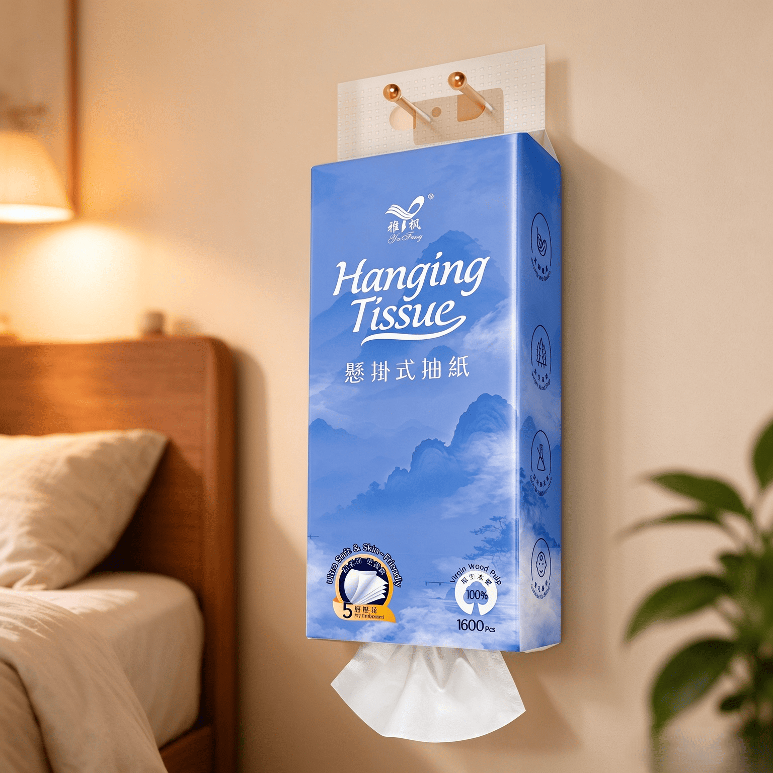 Hanging 5-Ply Tissue กระดาษทิชชู่แบบแขวน 5 ชั้น