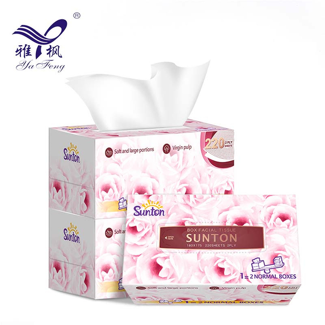 เนื้อเยื่อใบหน้าสีขาวขายส่ง 2 ชั้นเนื้อเยื่อใบหน้าสำหรับโฮมออฟฟิศกลางแจ้งใช้งานประจำวัน