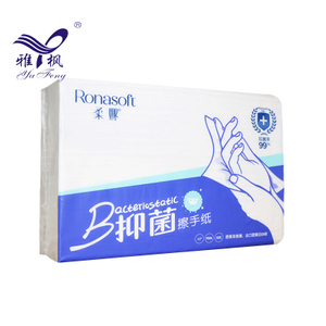 การยอมรับการปรับแต่งกระดาษทิชชู่มือห้องน้ำสำนักงานขายส่งผ้าเช็ดมือ