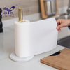 เยื่อไม้บริสุทธิ์ 4Ply ทำความสะอาดเอกสารกลิ้งโลโก้ที่กำหนดเองผ้าขนหนูกระดาษสีขาวม้วนครัว