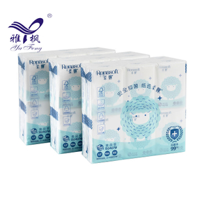 ขายส่งกระดาษทิชชู่ผ้าเช็ดหน้าขนาดเล็กที่ปรับแต่งได้ 4 ชั้นขายส่งเนื้อเยื่อใบหน้ากระเป๋าที่ปรับแต่งได้ 