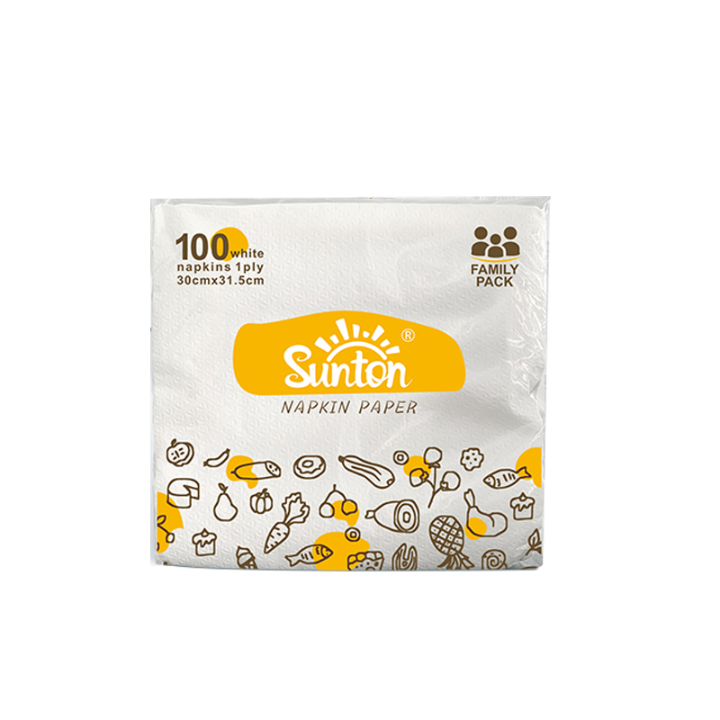 ขายส่งผ้าเช็ดปากที่กำหนดเอง Serviettes 1ply 100 แผ่น 