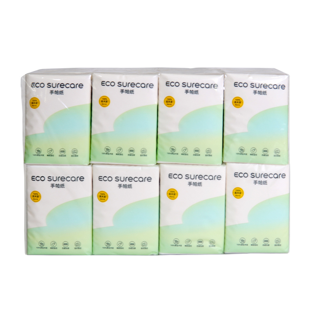 เนื้อเยื่อพกพาแบบพกพา 3-4 ชั้น 13.5-18 กรัมเหมาะสำหรับการพกพาและการเดินทางทุกวัน