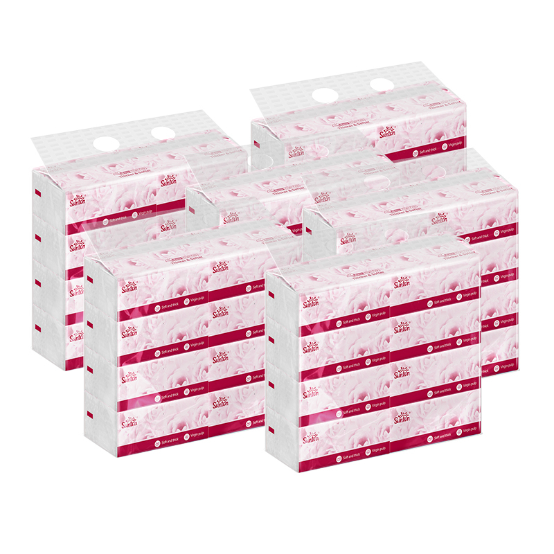 OEM โลโก้ที่กำหนดเองทิ้งขายส่งเนื้อเยื่อหน้าอ่อนแพ็ค 4 Ply 