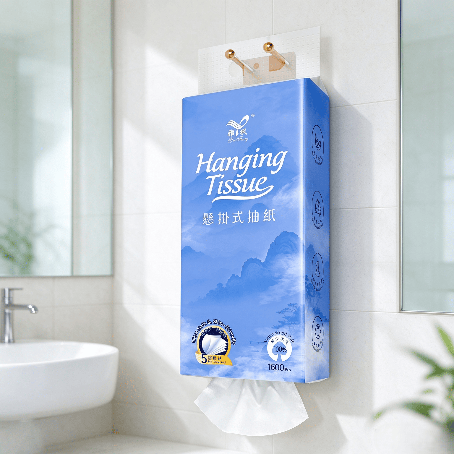 hanging tissue paper กระดาษทิชชู่แขวน
